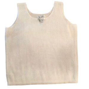 Terani Couture | Sleeveless Beige White Shimmer